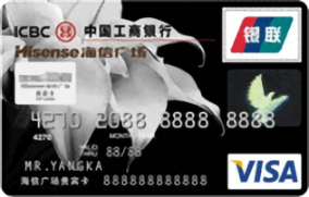 工商銀行牡丹海信廣場(chǎng)信用卡 普卡(VISA)