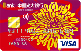 光大銀行陽光信用卡 普卡(VISA)